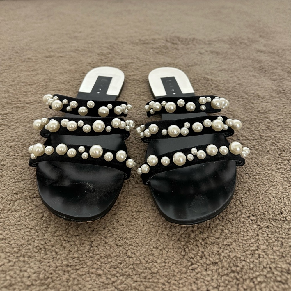 Keith Stunner Embellished Strappy Slide Sandal
